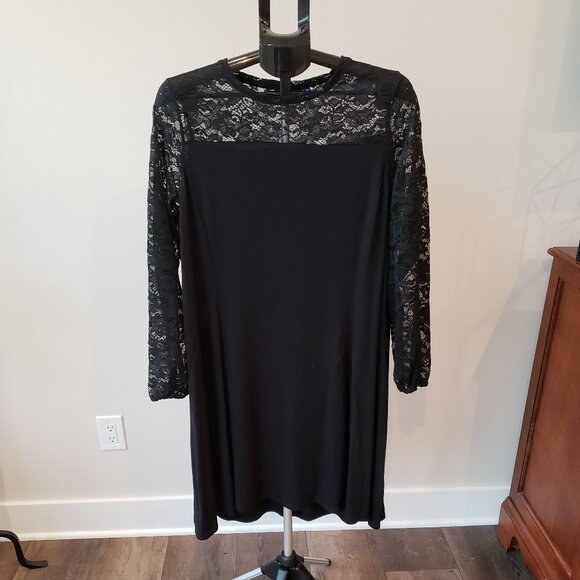 APT.9 Black dress w/Lace, Size:  XL - Picture 2 of 8